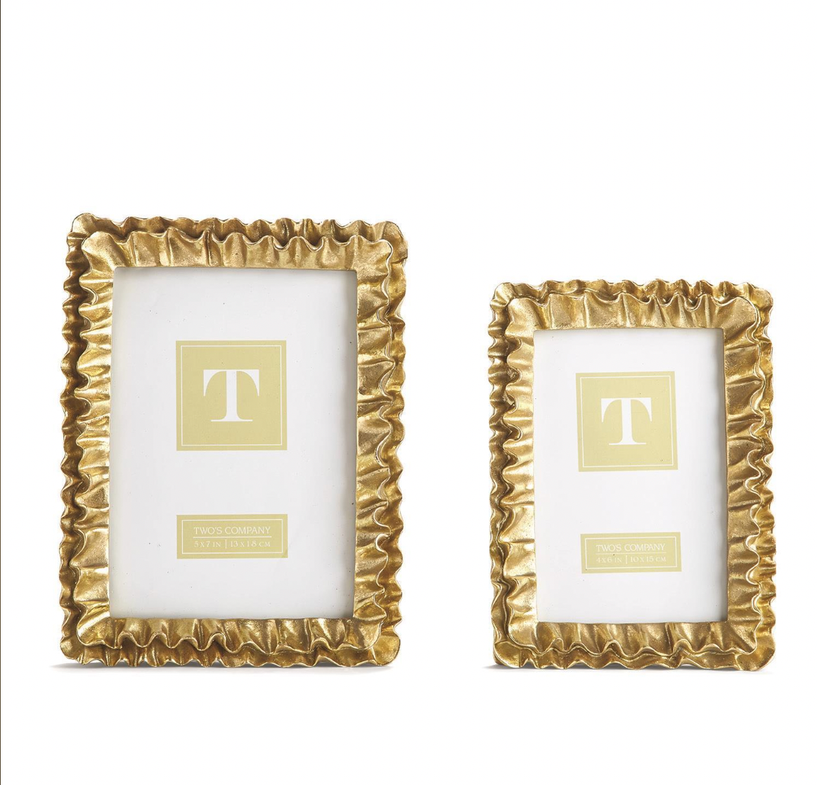 Gold Ruffle Frame