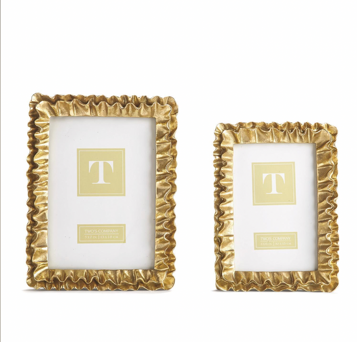 Gold Ruffle Frame
