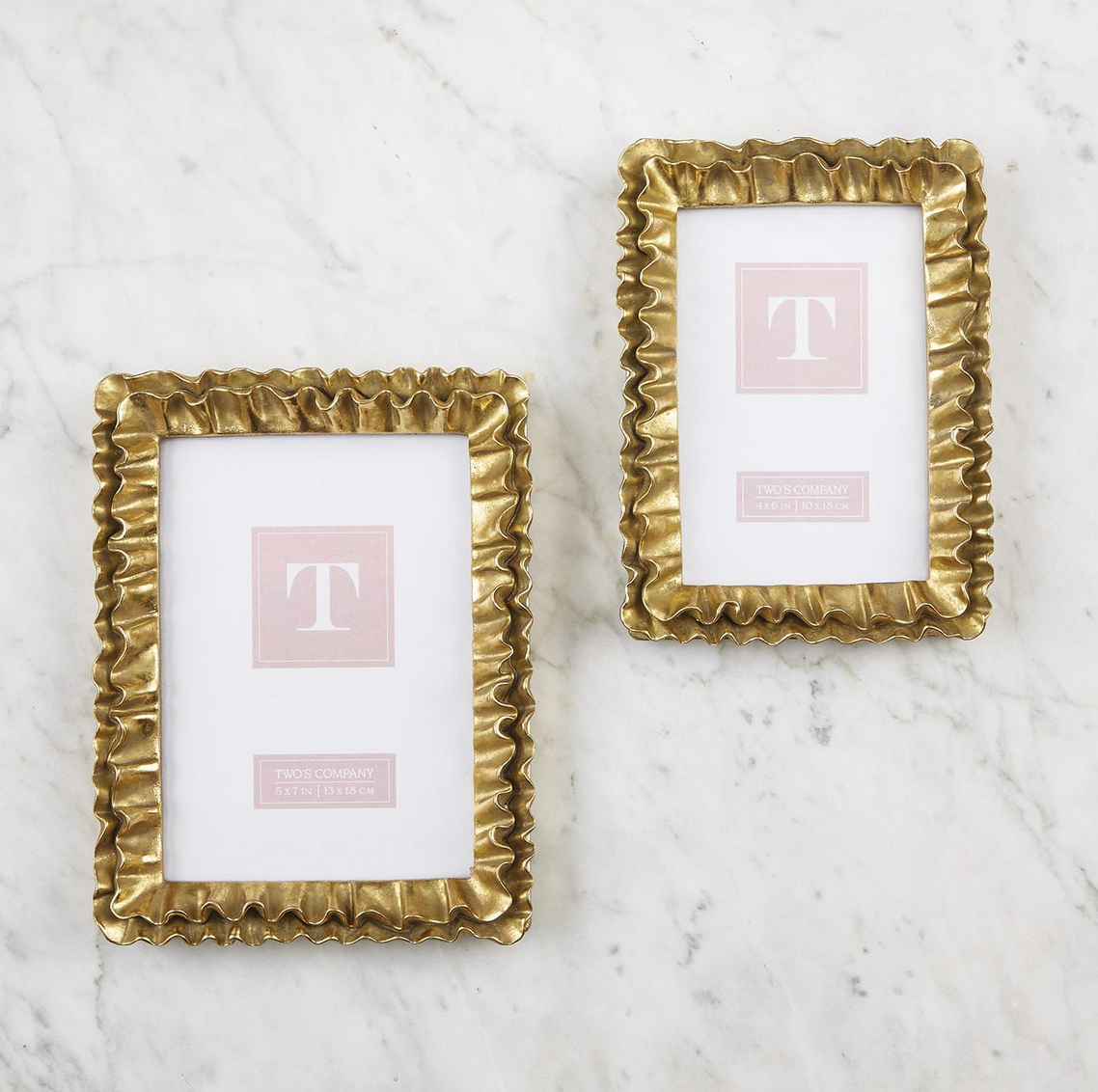 Gold Ruffle Frame