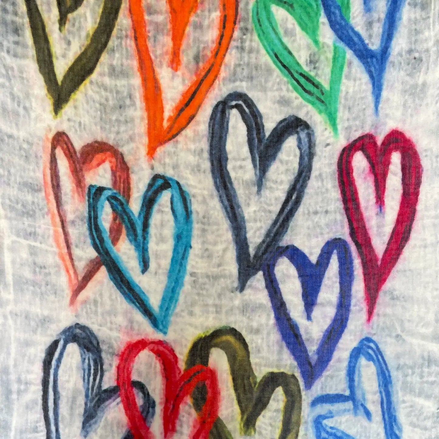 Amour Abstract Heart Scarf