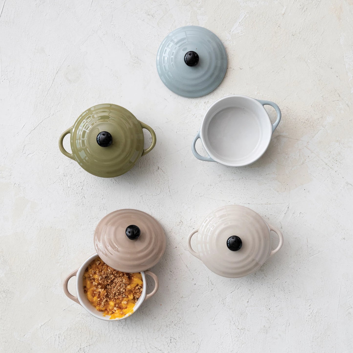 5" Round Stoneware Baker with Lid