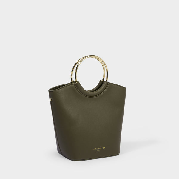 Hallie Hoop Round Handle Crossbody Bag