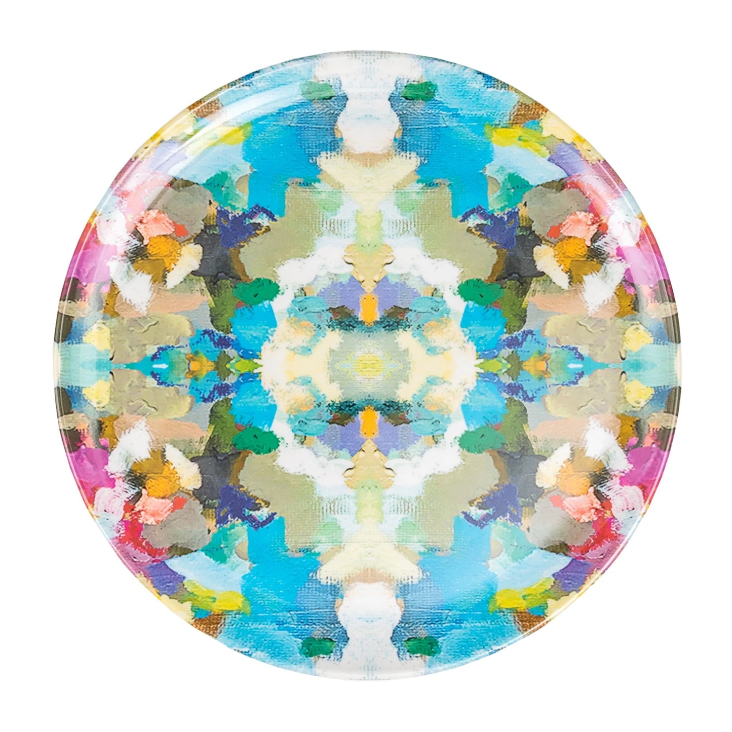 Set of 4 Abstract Melamine Plates