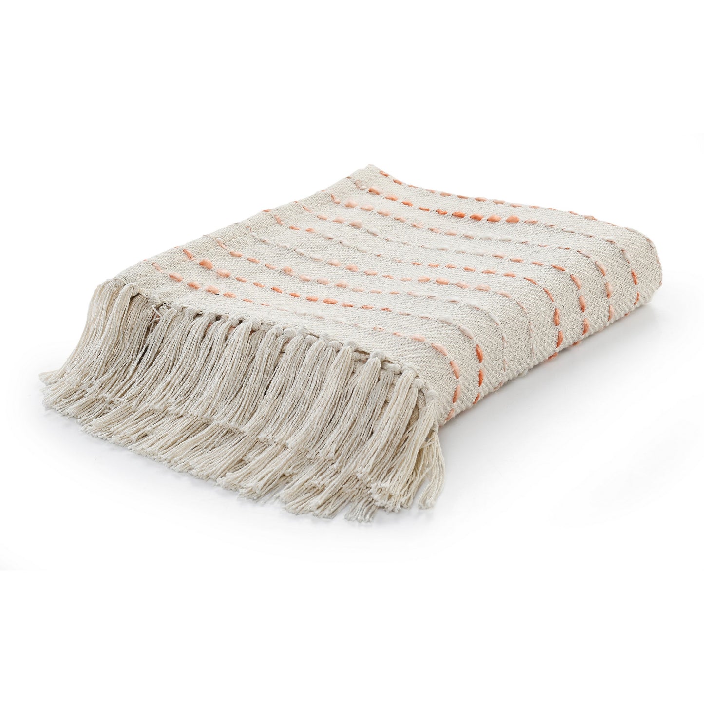 Stitched Stripe Woven Throw Blanket