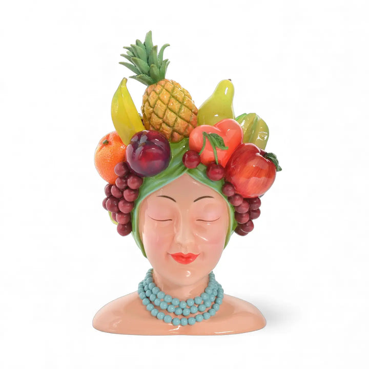 Carmen Miranda Fruit Headress Vase