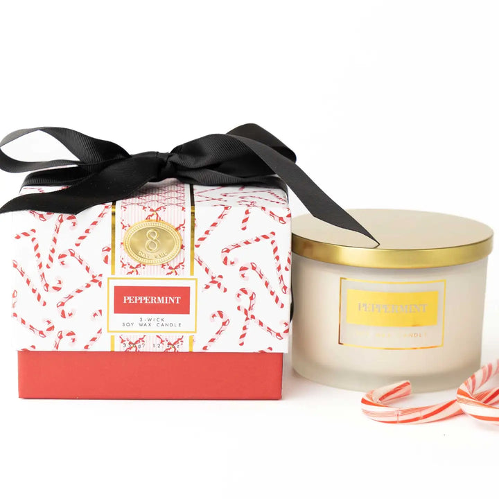 Peppermint 3-Wick Boxed Candle