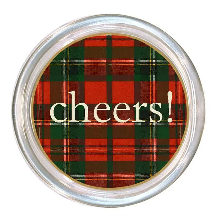 Holiday Glass Wine Coaster