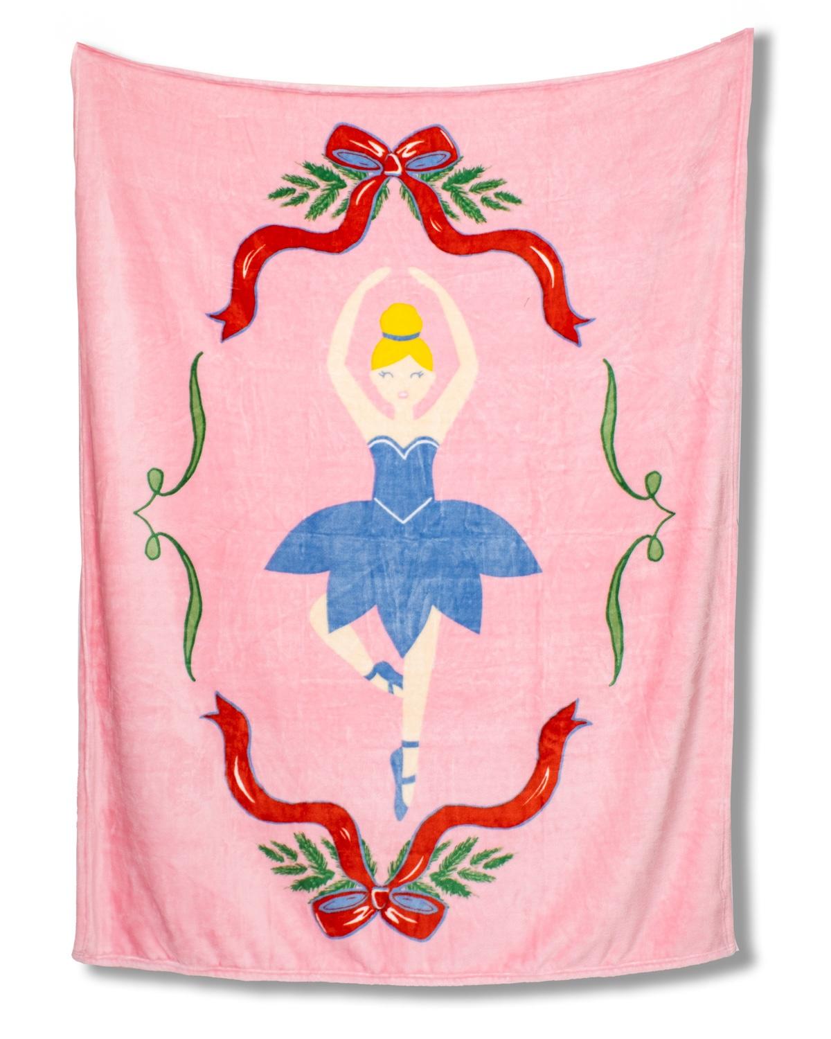 Holiday Luxe Fleece Throw Blanket