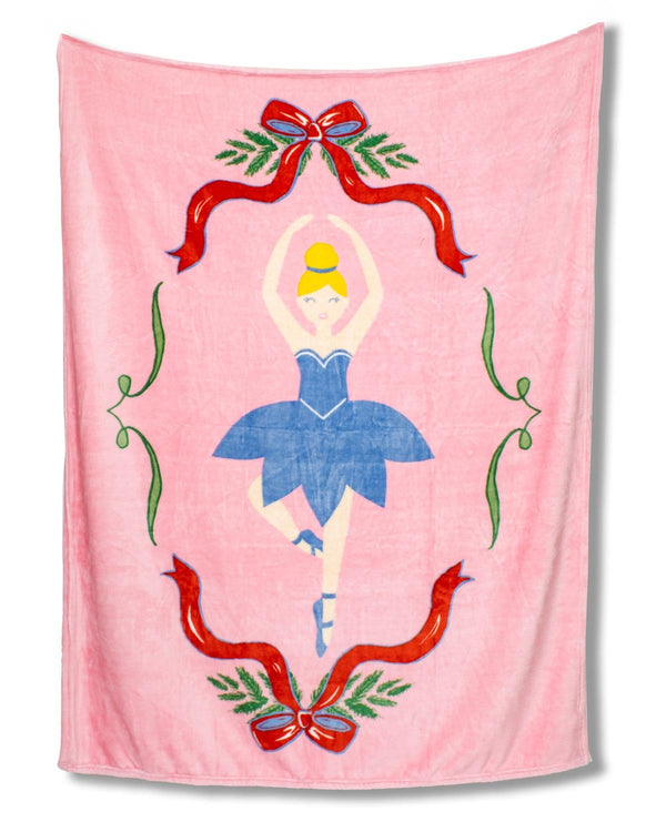 Holiday Luxe Fleece Throw Blanket