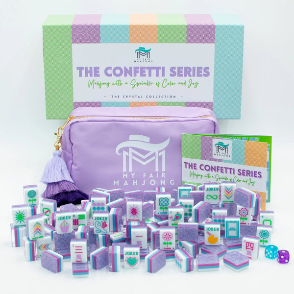 Crystal Confetti Mahjong Tile Set