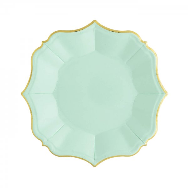 Solid Shaped Paper Plate Set/8