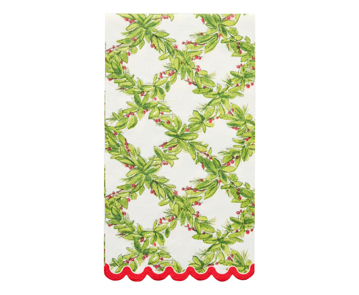 Holly Berry Guest Towels 20PK