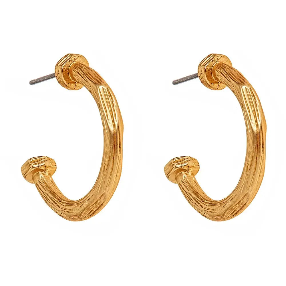 Brush Gold Earrings