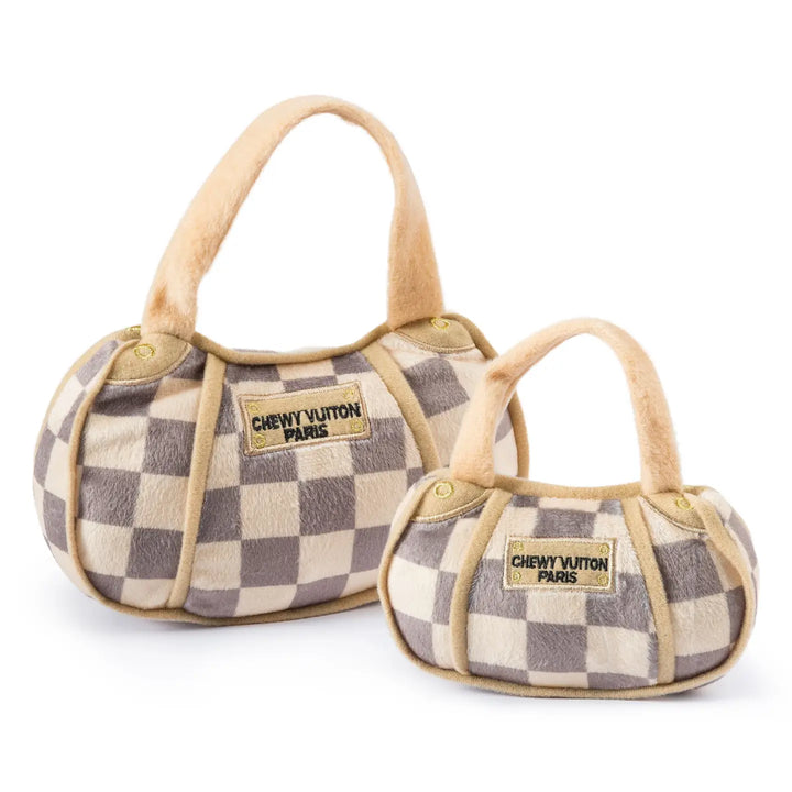 Checker Chewy Vuiton Handbag Toy
