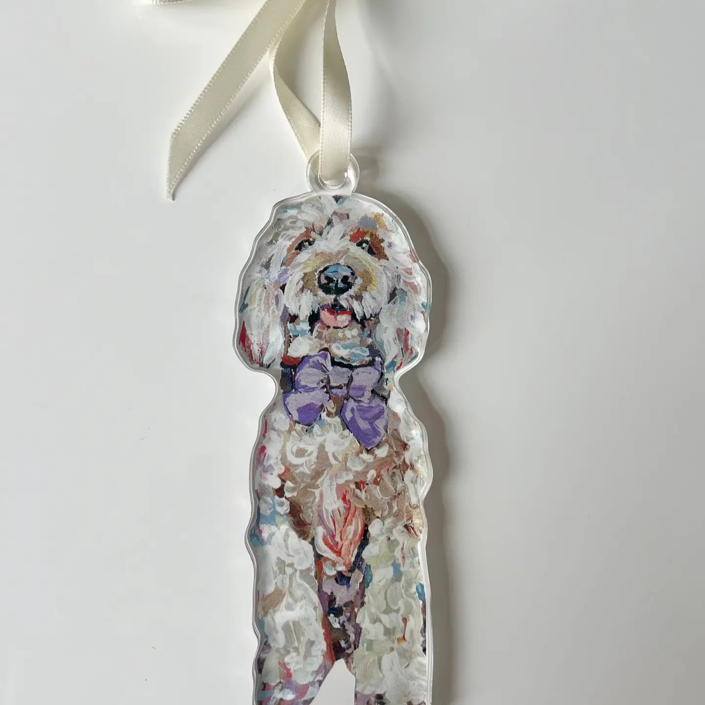 Dog Acrylic Art Ornament