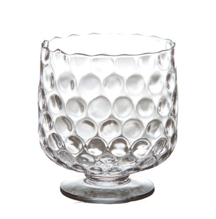 Large Clear Textured Glass Hurricane