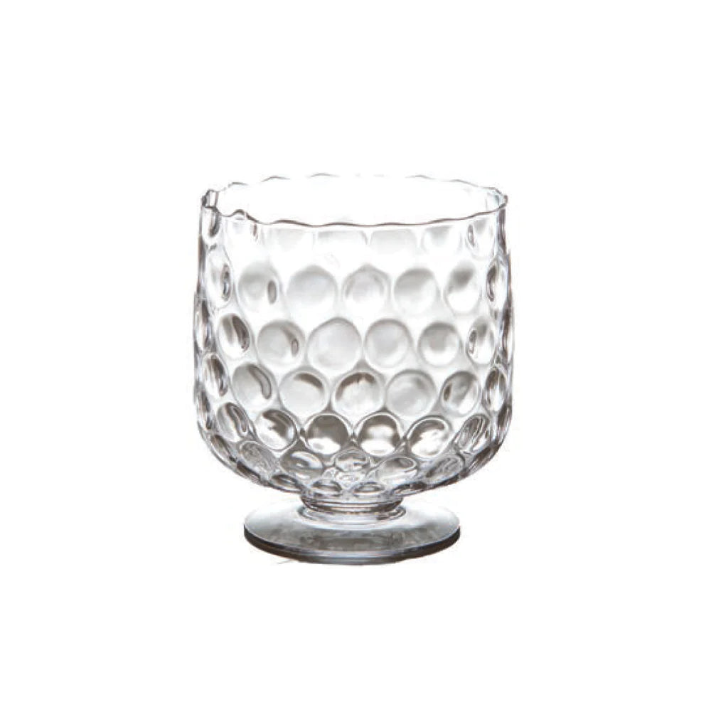 Medium Clear Textured Glass Hurricane