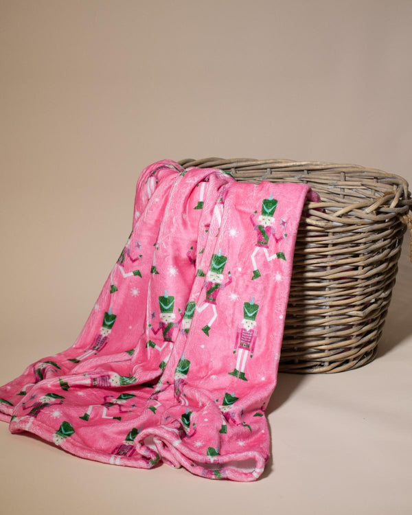 Holiday Fleece Throw Blanket