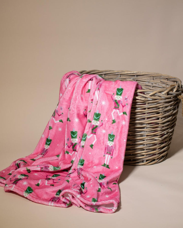 Holiday Fleece Throw Blanket