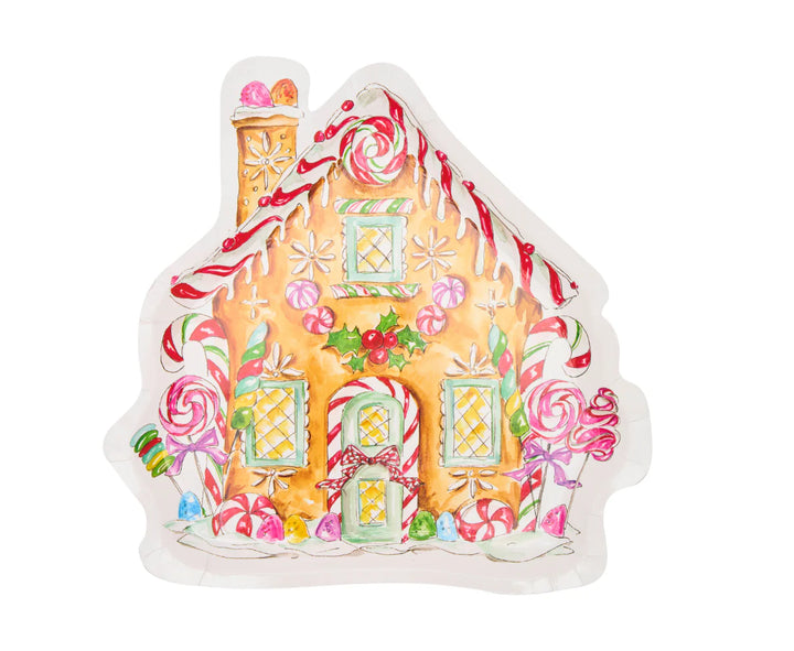 Die Cut Gingerbread Salad Plate 8/PK