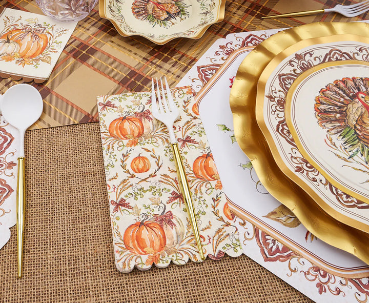Turkey & Gourds Guest Towels 20PK