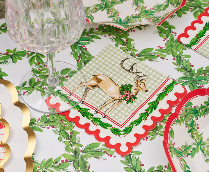 Holly Berry Cocktail Napkins 26PK