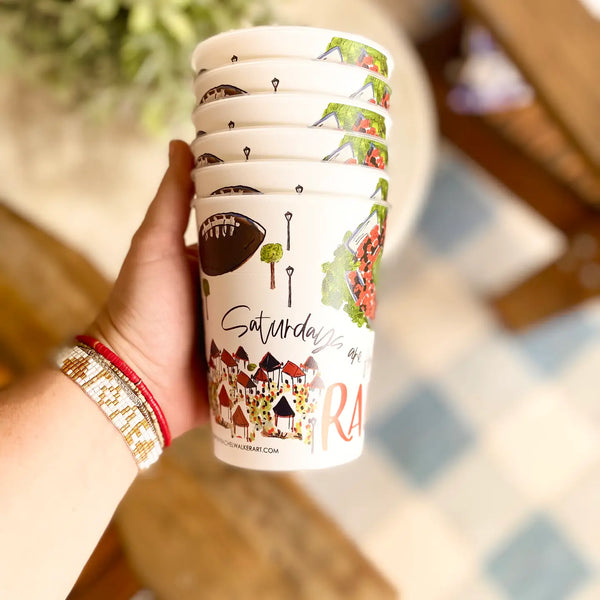 College Town Printed Cups Set/6