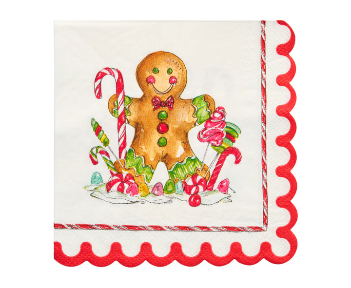 Gingerbread Cocktail Napkins 26PK