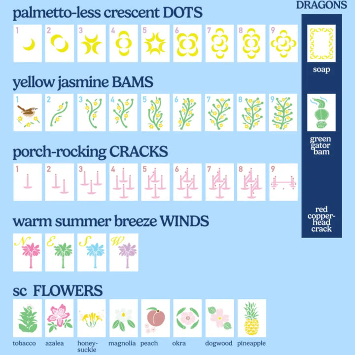 Palmetto Mahjong Tile Set