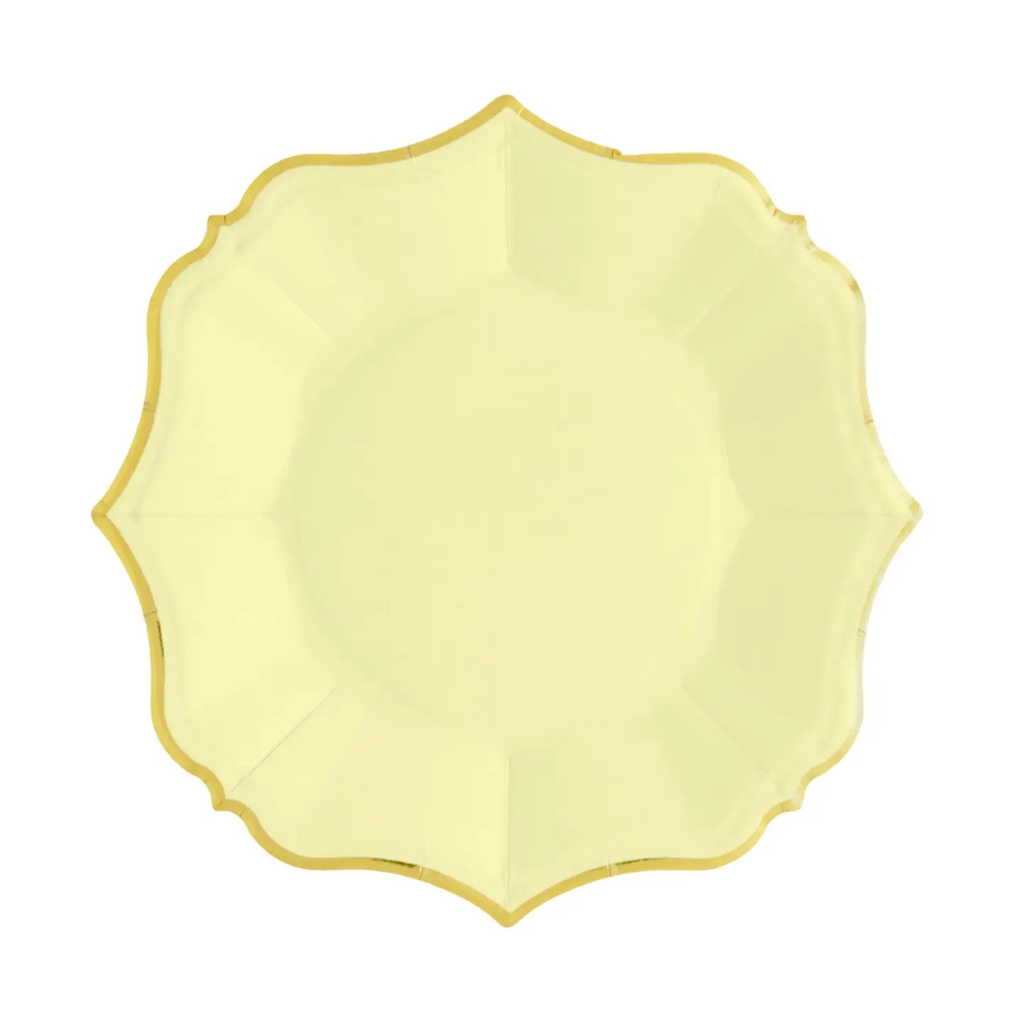 Solid Shaped Paper Plate Set/8