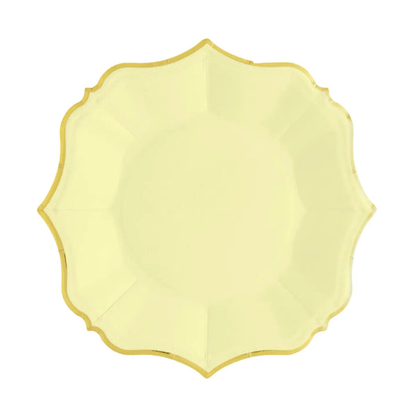 Solid Shaped Paper Plate Set/8