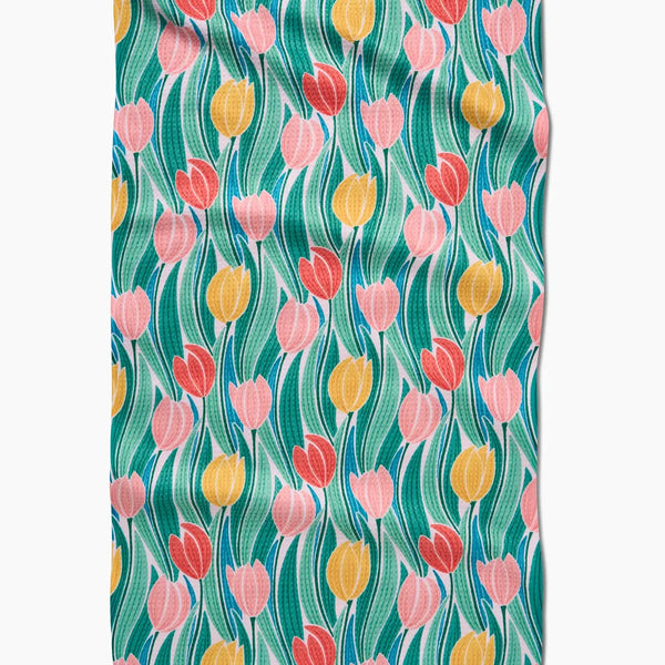 Botanical Pattern Geometry Kitchen Towel