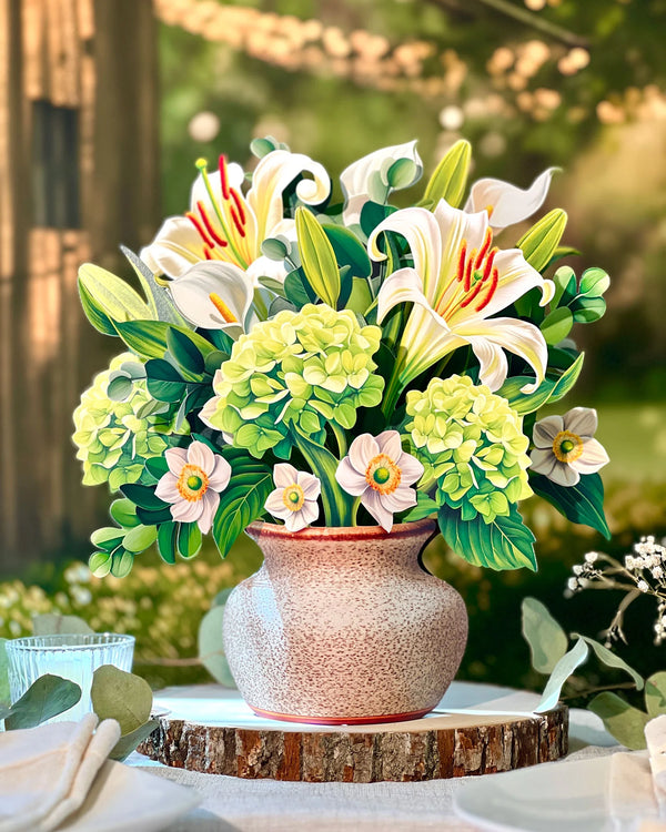 Floral Arrangement Pop Up Card