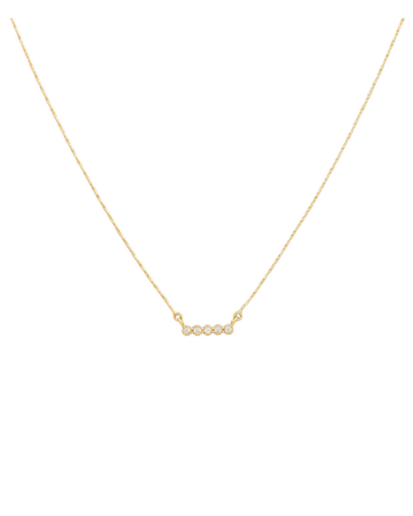 Dainty CZ Pendant Necklace