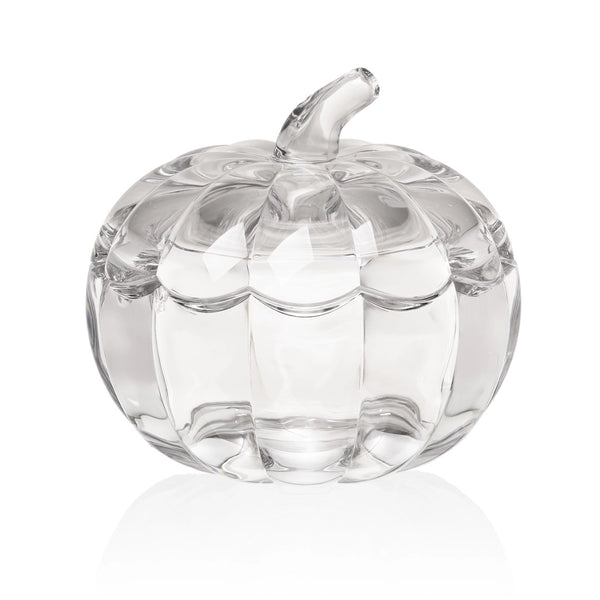 Glass Pumpkin Covered Bowl