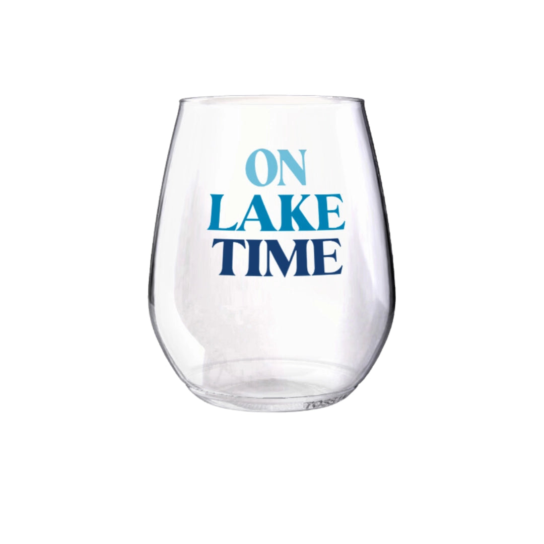 Lake Stemless Wine Glass Pair