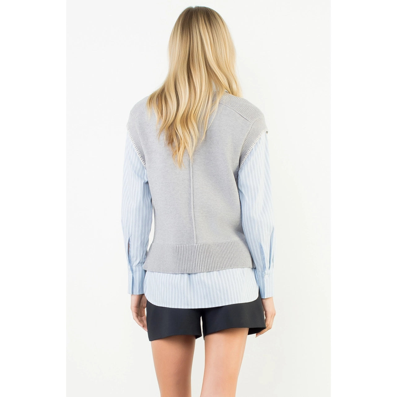 Josephine Knit Sweater Vest Blouse Top