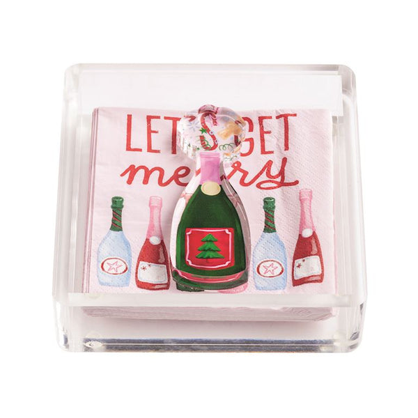 Holiday Cocktail Napkin & Weight Set