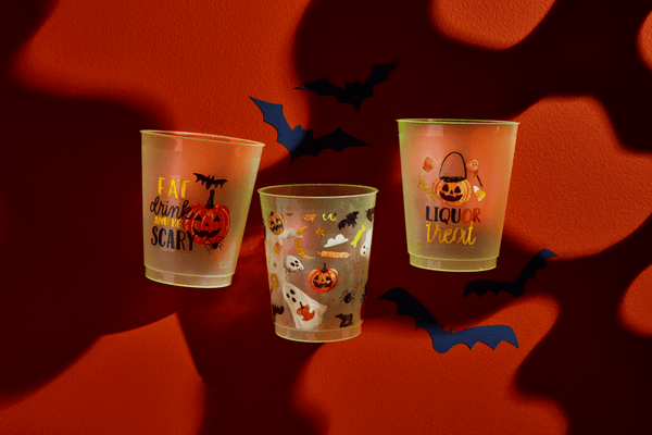 Glow in the Dark Halloween Cups Set/8