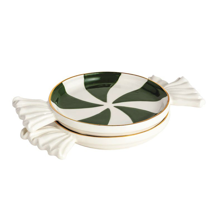 Peppermint Candy Tidbit Plate