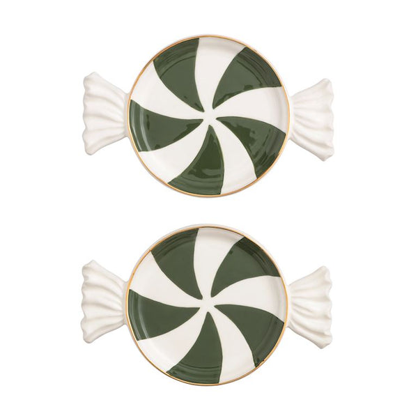 Peppermint Candy Tidbit Plate