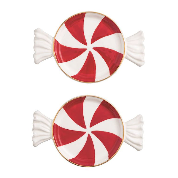 Peppermint Candy Tidbit Plate