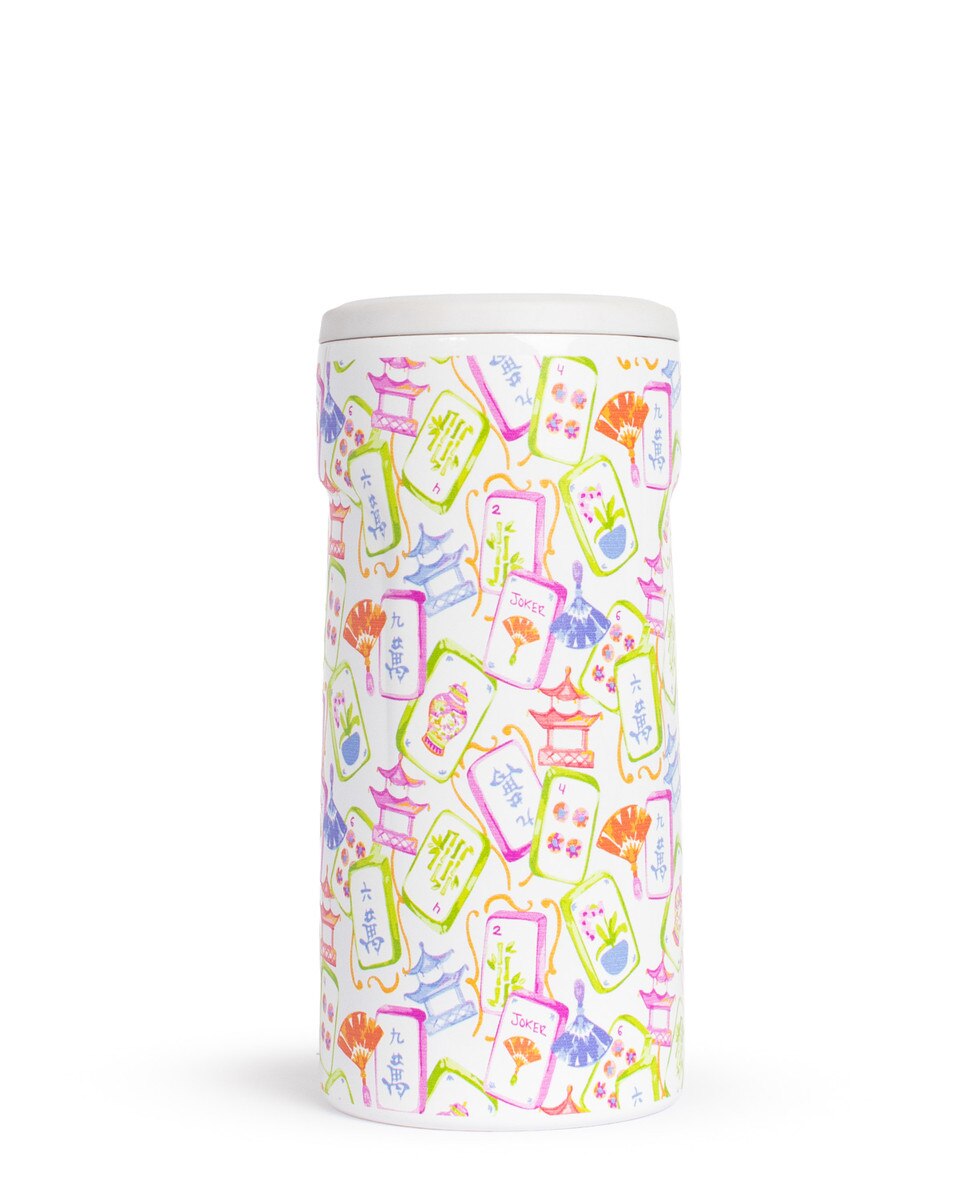 Mahjong Pattern Insulated Slim Koozie