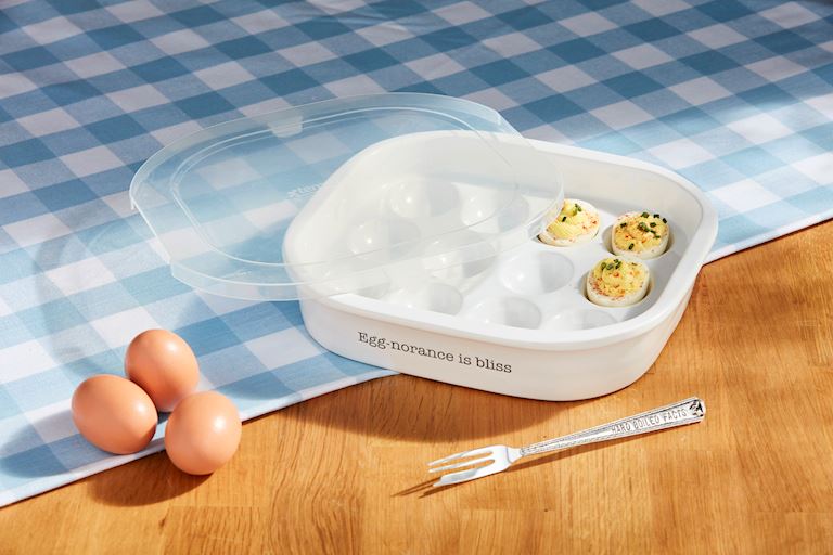 Deviled Egg Dish with Lid