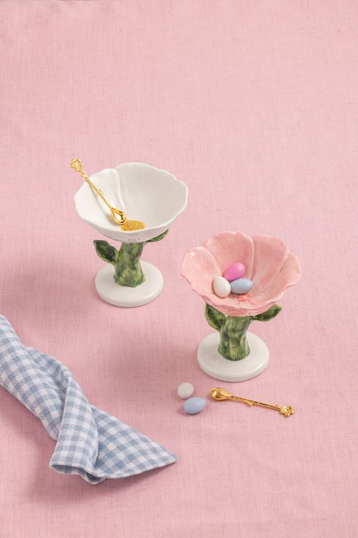 Flower Pedestal Candy Dish Set