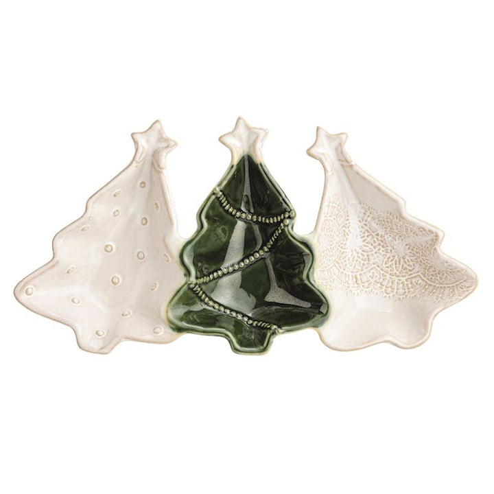 Tree Triple Tidbit Dish