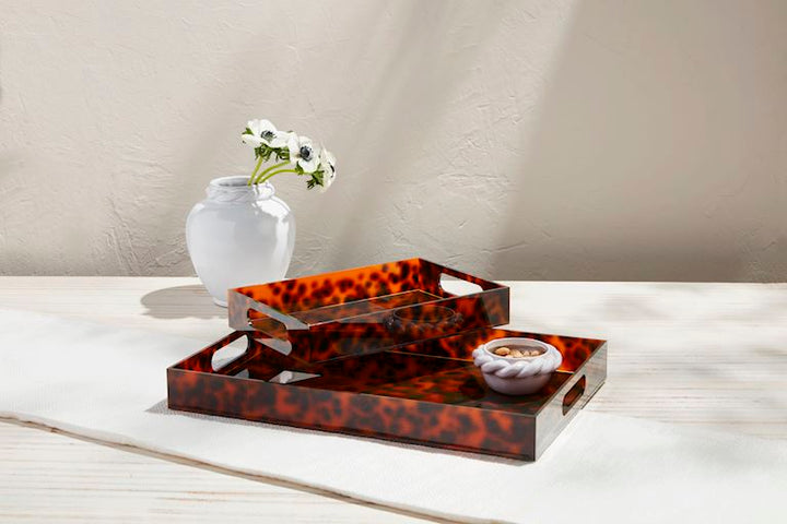 Brown Tortoise Acrylic Tray