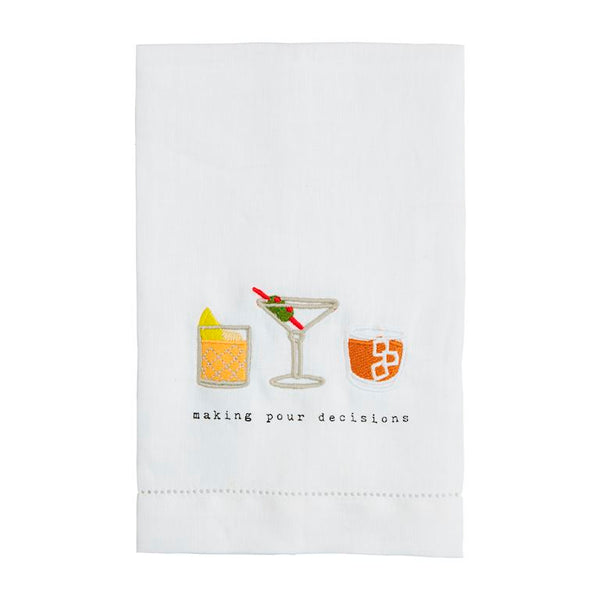 Embroidered Humor Tea Towel