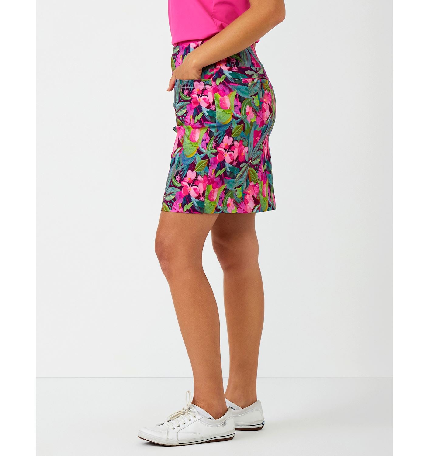 Sassy Pattern Stretch Skort