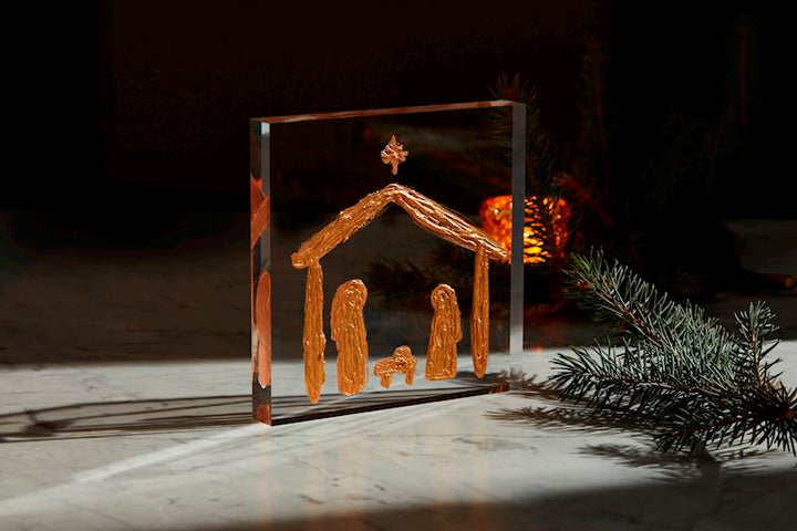 Acrylic Nativity Art Plaque